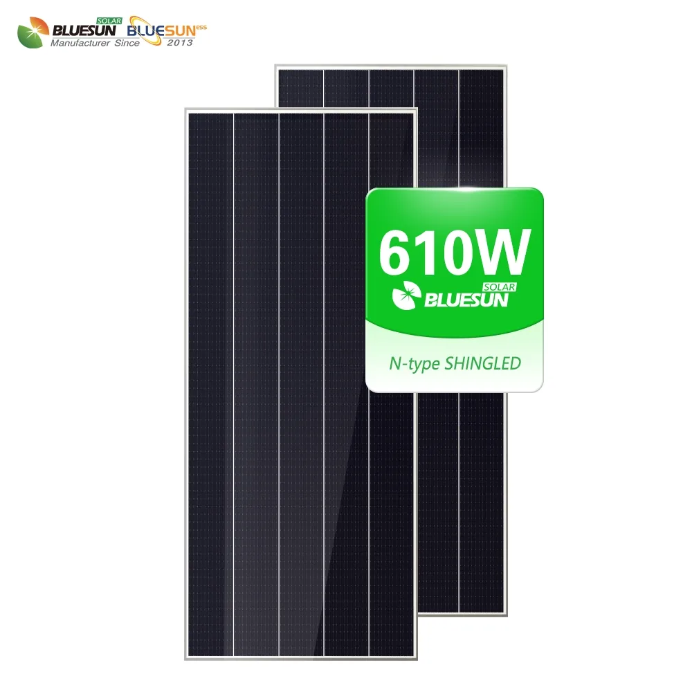 610W Dual Glass Shingled Solar Panel for Commercial & Utility-Scale Applications