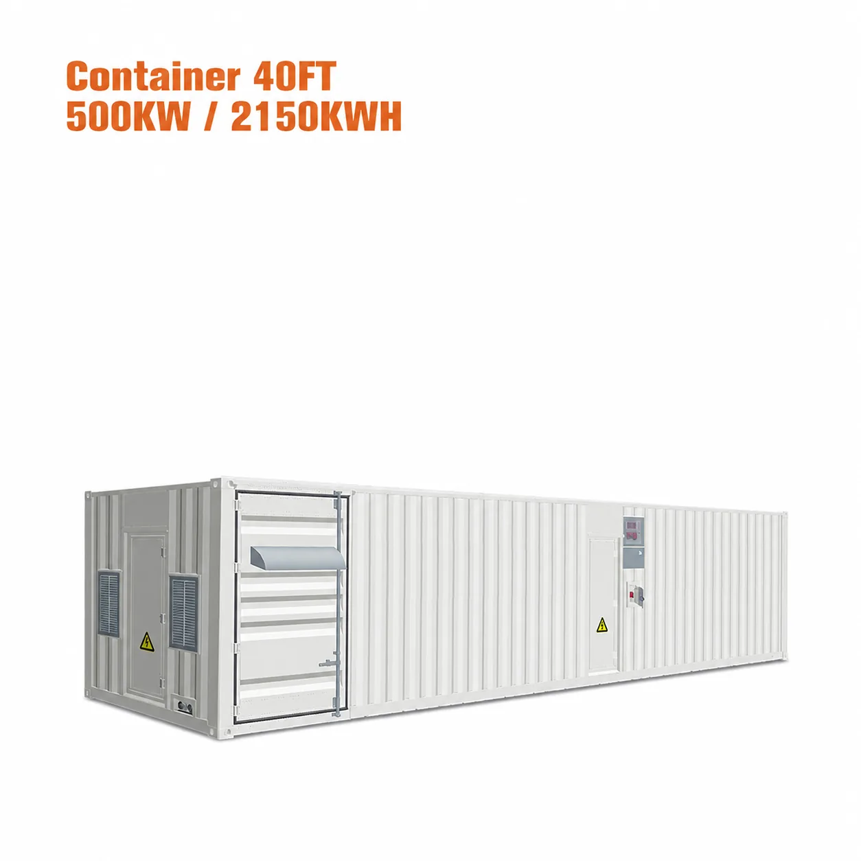 Container de stocare 500 kW / 2.150 kWh — ilustrație de configurație