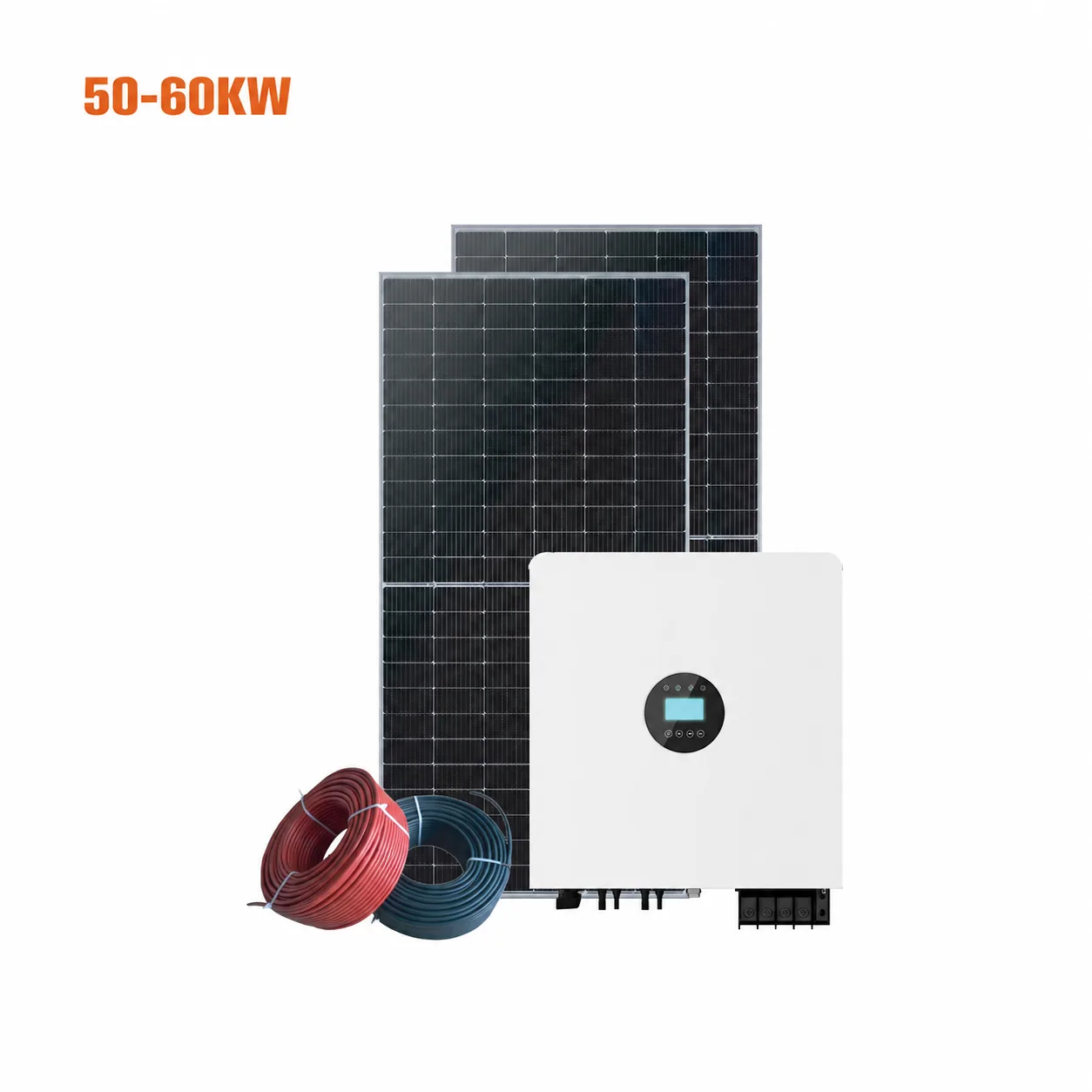 Sisteme fotovoltaice on-grid 50–60 kW — ilustrație de configurație